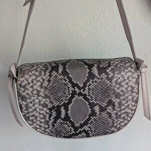 Banana Republic Snake Embossed Leather Crossbody Bag NWOT